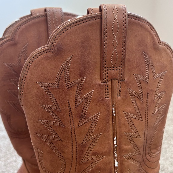 Ariat Women's Heritage X Toe Elastic Wide Calf Western Snip Toe Boot-10040425 - Picture 10 of 12